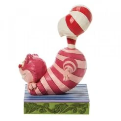 Disney - Cheshire Cat Candy Cane Cheer Figurine -Celebrations and Toys disney traditions disney cheshire cat candy cane c 2