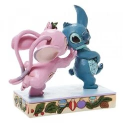 Disney - Stitch & Angel With Mistletoe Figurine -Celebrations and Toys disney traditions disney stitch angel with mistlet 3