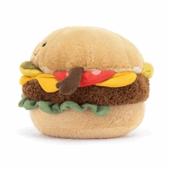 Jellycat - Amuseable Burger 5 Jellycat - Amuseable Burger -Celebrations and Toys jellycat amuseable jellycat amuseable burger 2