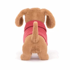 Jellycat - Sweater Sausage Dog Pink -Celebrations and Toys jellycat beautifully scrumptious jellycat sweater 1