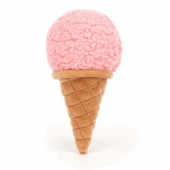 Jellycat - Irresistible Strawberry Ice Cream -Celebrations and Toys jellycat fresh foodie jellycat irresistible strawb 2
