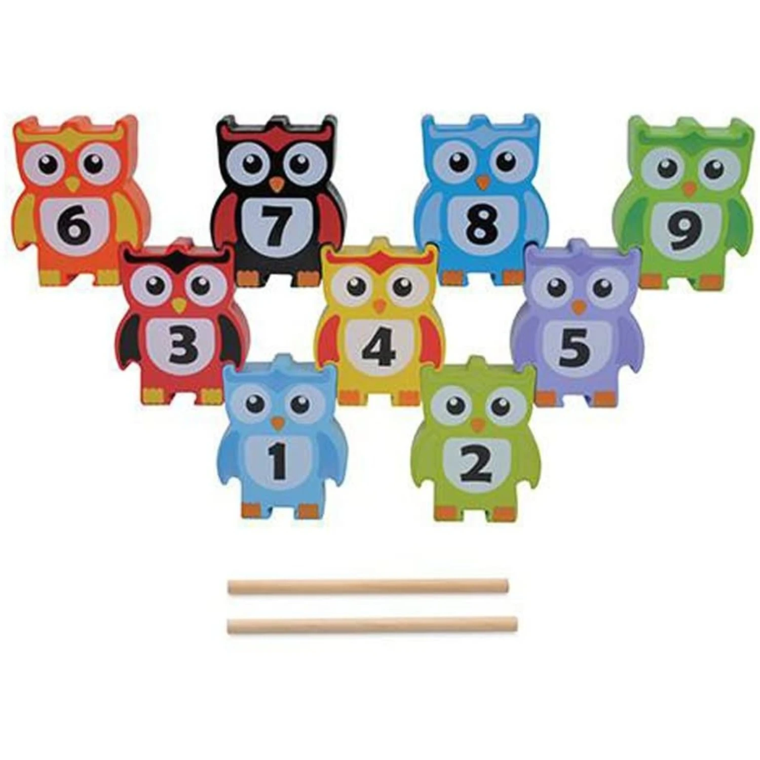 Wooden Stacking Owl Game 2 Wooden Stacking Owl Game - Image 2