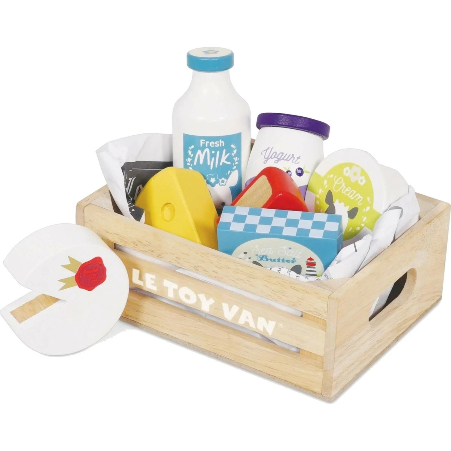 Le Toy Van Wooden Cheese & Dairy ‘Five A Day’ Honeybee 2 Le Toy Van Wooden Cheese & Dairy ‘Five A Day’ Honeybee - Image 2