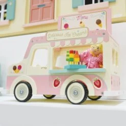 Le Toy Van Wooden Dolly Ice Crean Van -Celebrations and Toys le toy van wooden dolly ice crean van 6