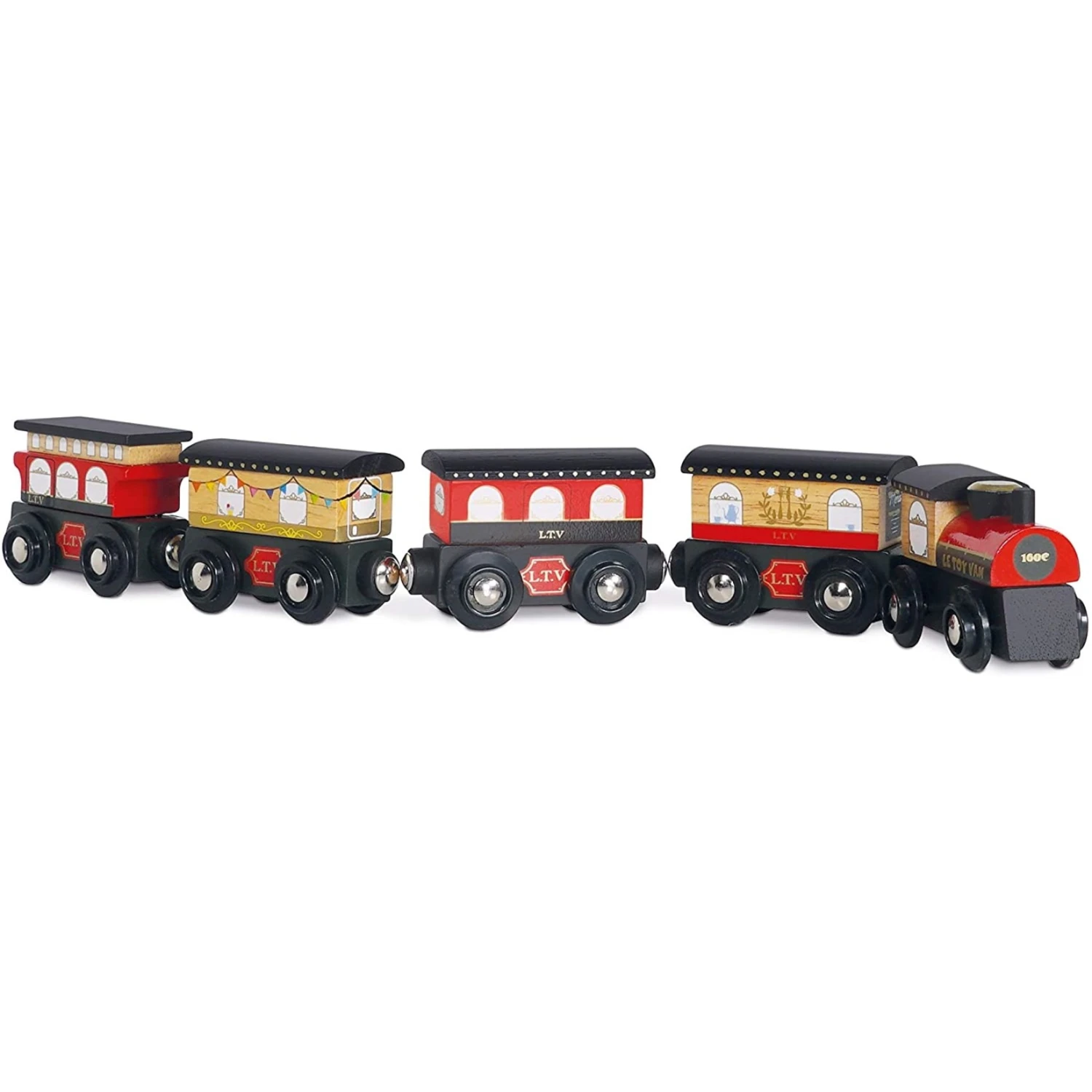 Le Toy Van Wooden Royal Express Train (Red) 2 Le Toy Van Wooden Royal Express Train (Red) - Image 2