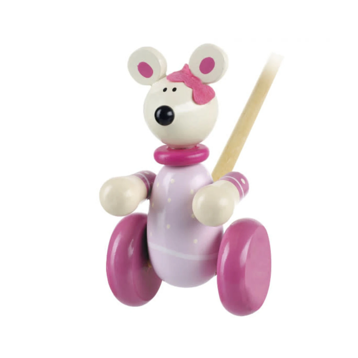 Push Along - Pink Mouse 1 Push Along - Pink Mouse
