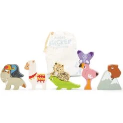 Andes Stacking Animal Tower & Bag -Celebrations and Toys petilou andes stacking animal tower bag 2