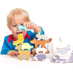 Forest Stacker Tower & Bag -Celebrations and Toys petilou forest stacking animal tower bag 5
