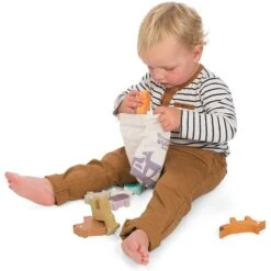 Forest Stacker Tower & Bag -Celebrations and Toys petilou forest stacking animal tower bag 7