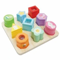Wooden Sensory Shapes Petilou -Celebrations and Toys petilou wooden sensory shapes petilou 2